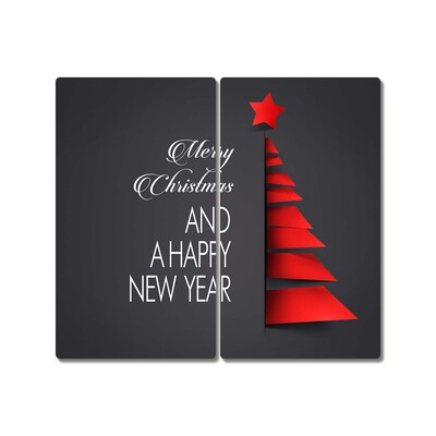 Tábua de corte Decoração abstrata para árvore de Natal