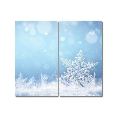 Tábua cozinha Flocos de neve Neve de inverno