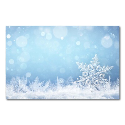 Tábua cozinha Flocos de neve Neve de inverno