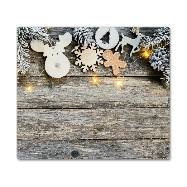 Tábua de corte Árvore de Natal, presentes, decoração de feriados