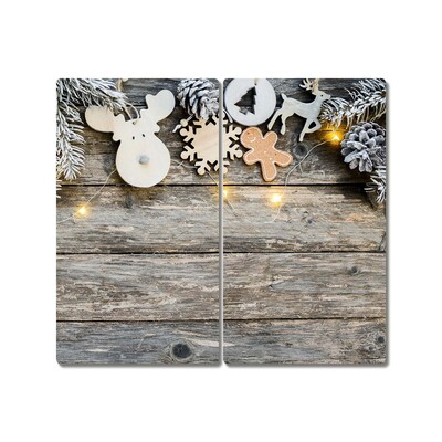 Tábua de corte Árvore de Natal, presentes, decoração de feriados