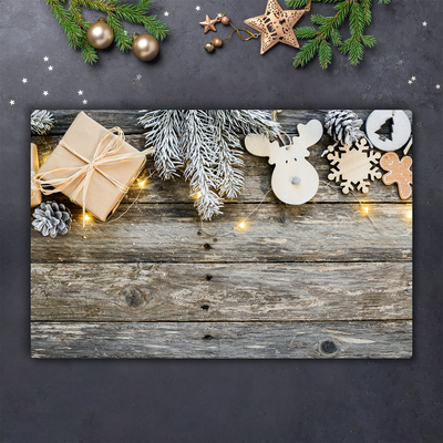 Tábua de corte Árvore de Natal, presentes, decoração de feriados