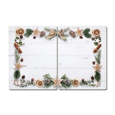 Tábua de corte Biscoito de gengibre para as férias de Natal