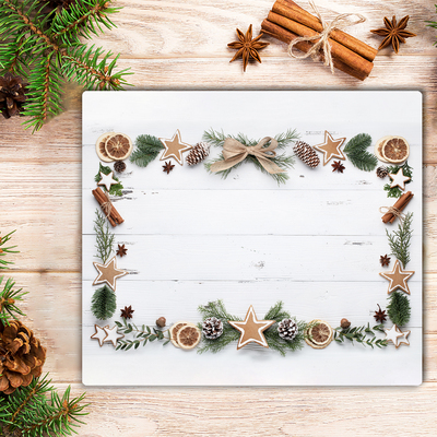 Tábua de corte Biscoito de gengibre para as férias de Natal