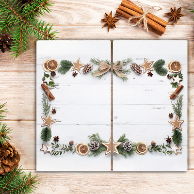 Tábua de corte Biscoito de gengibre para as férias de Natal