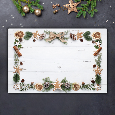 Tábua de corte Biscoito de gengibre para as férias de Natal