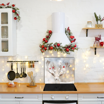 Tábua de corte Bolas de Natal de rena branca