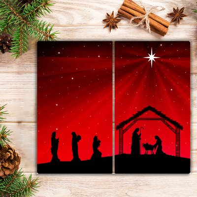 Tábua cozinha Férias de Natal com Estrelas