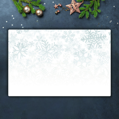 Tábua cozinha Flocos de neve de inverno