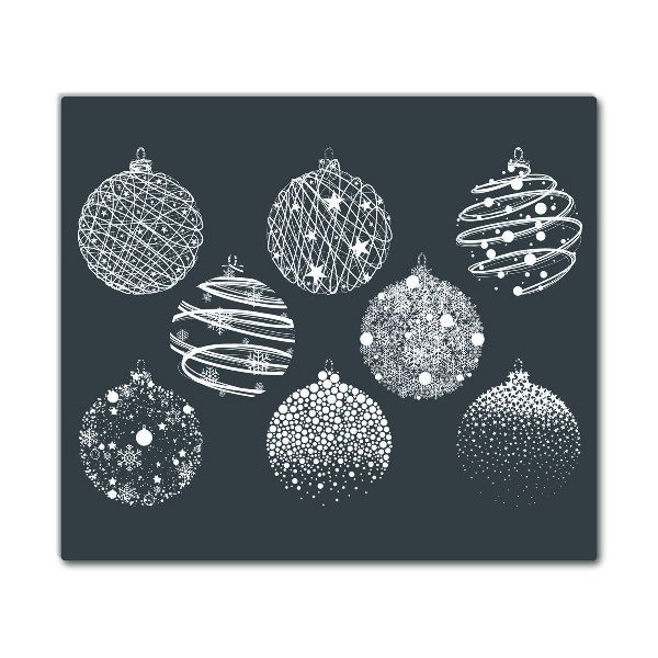 Tábua cozinha Bolas de Natal abstratas de inverno