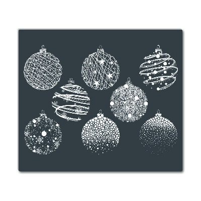 Tábua cozinha Bolas de Natal abstratas de inverno
