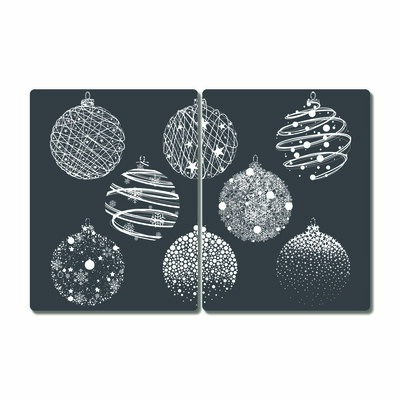 Tábua cozinha Bolas de Natal abstratas de inverno