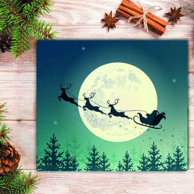 Tábua de corte Trenó do Papai Noel de Natal