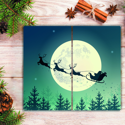 Tábua de corte Trenó do Papai Noel de Natal