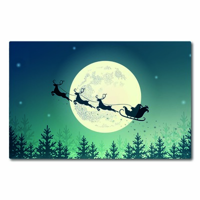 Tábua de corte Trenó do Papai Noel de Natal