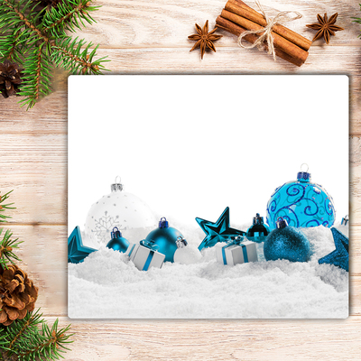 Tábua de corte Enfeites Decorações de Natal Neve