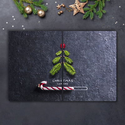 Tábua cozinha Árvore de Natal abstrata Inverno sagrado