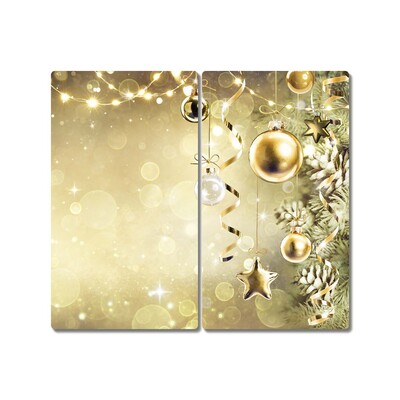 Tábua de corte Enfeites de Natal Dourados