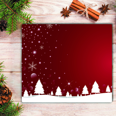 Tábua cozinha Árvores de Natal Feriados Flocos de Neve