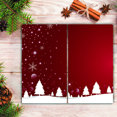 Tábua cozinha Árvores de Natal Feriados Flocos de Neve