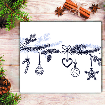 Tábua de corte Decorações de Natal Decorações de Inverno