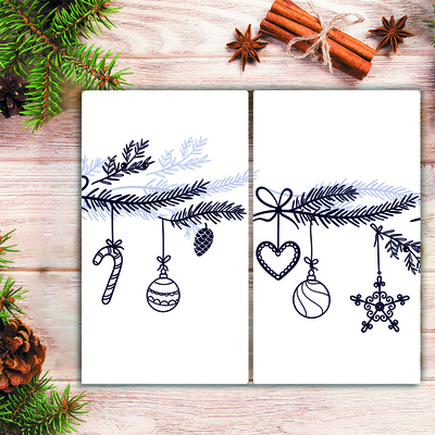 Tábua de corte Decorações de Natal Decorações de Inverno