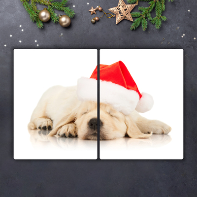 Tábua de corte Chapéu de Papai Noel para filhotes de inverno