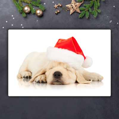 Tábua de corte Chapéu de Papai Noel para filhotes de inverno