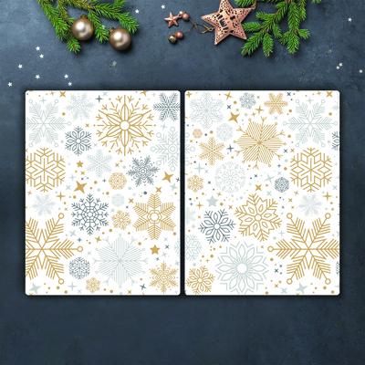 Tábua cozinha Flocos de neve Natal Inverno