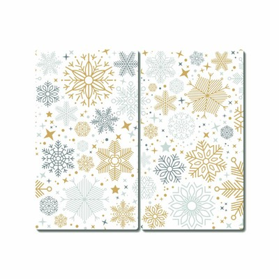 Tábua cozinha Flocos de neve Natal Inverno