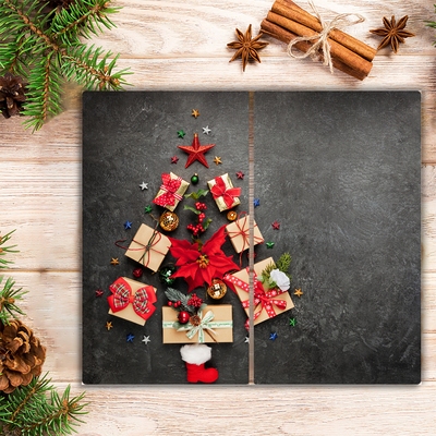 Tábua de corte Presentes Árvore de Natal Abstrata