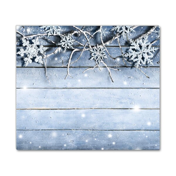 Tábua cozinha Feriados Flocos de neve Inverno Geada