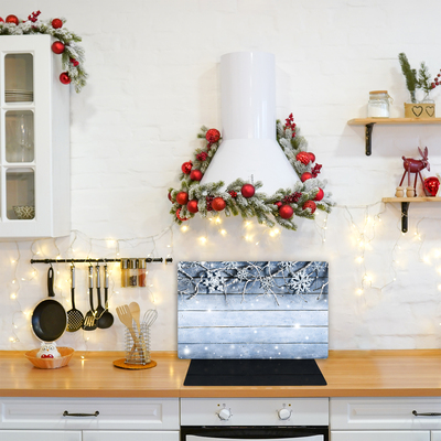 Tábua cozinha Feriados Flocos de neve Inverno Geada