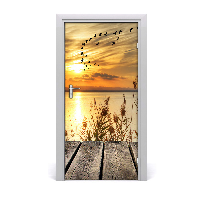 Autocolante para porta Pôr do sol