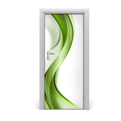 Autocolante para porta Onda abstrata