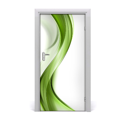 Autocolante para porta Onda abstrata