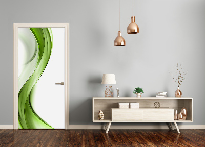 Autocolante para porta Onda abstrata