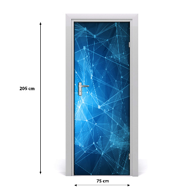 Papel de parede em porta Constelação