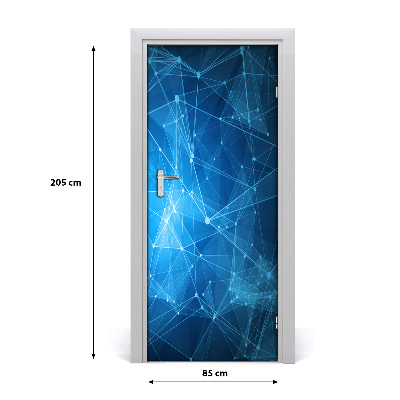 Papel de parede em porta Constelação