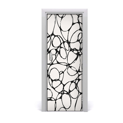 Autocolante para porta Círculos caóticos