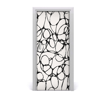 Autocolante para porta Círculos caóticos