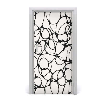 Autocolante para porta Círculos caóticos