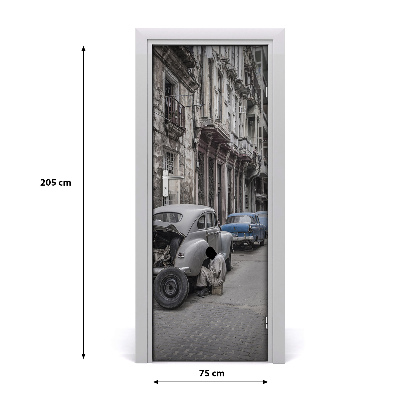 Autocolante para porta Havana