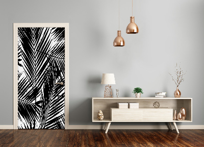 Autocolante para porta Folhas de palmeira