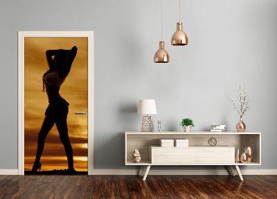 Autocolante para porta Saia curta