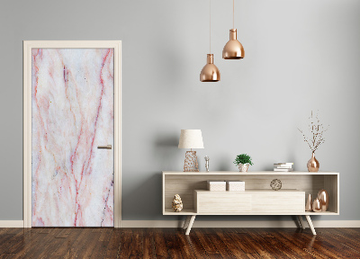 Adesivo em porta fundo de mármore doméstico