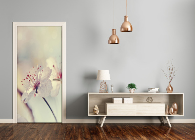 Papel de parede em porta flores de cerejeira