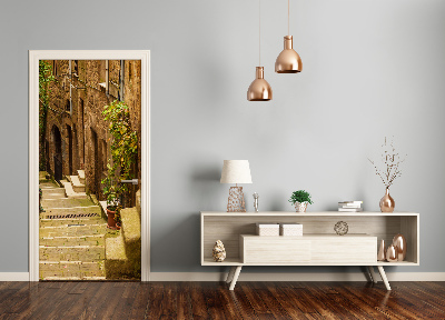 Autocolante para porta ruas italianas