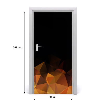 Adesivo em porta Triângulos abstratos