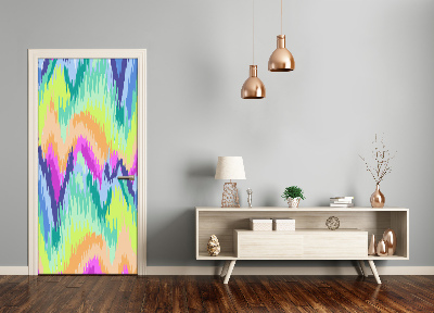 Autocolante para porta Fundo de arco-íris